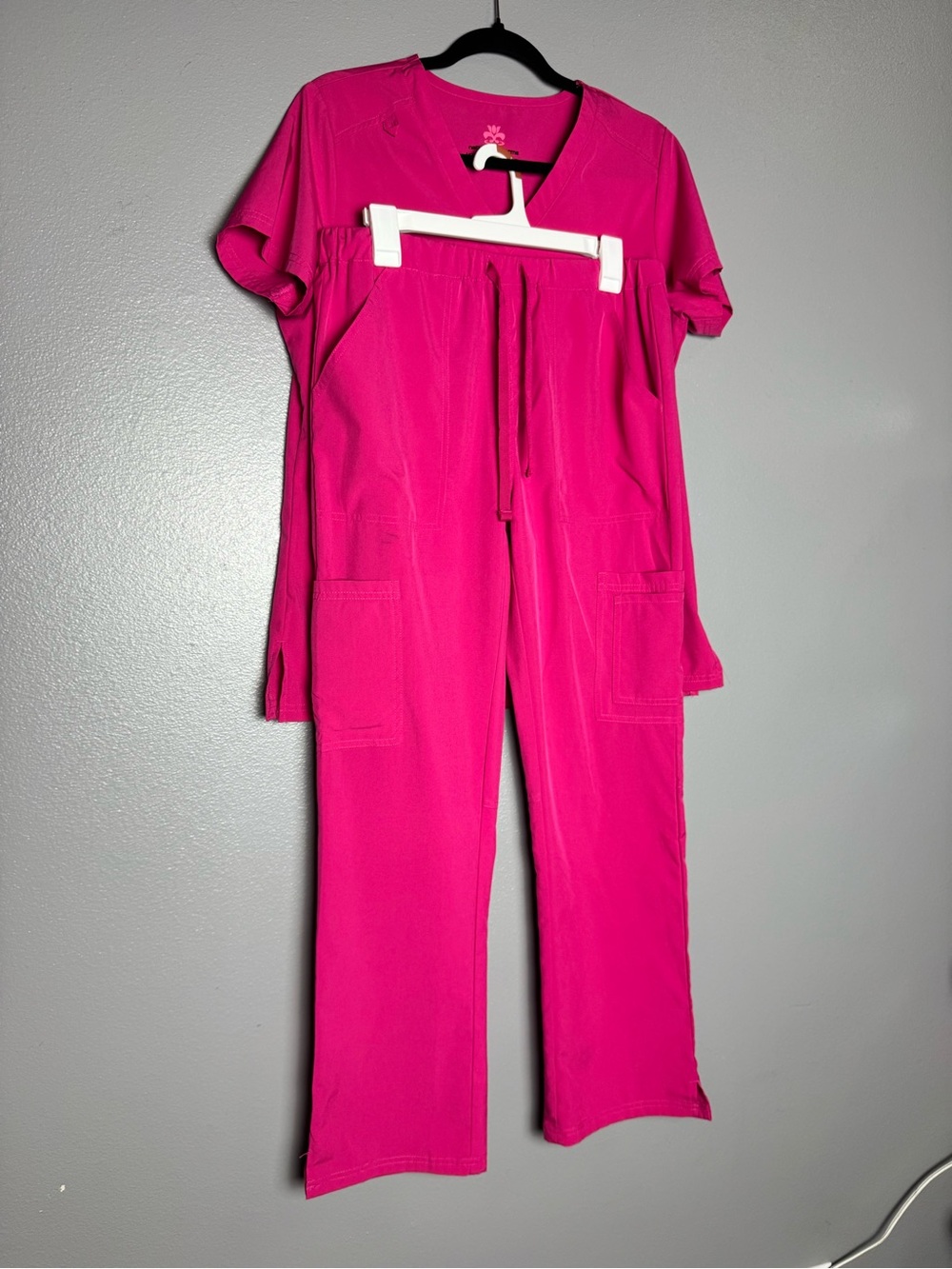 Hot Pink Women's Scrub Set - Brand Unspecified